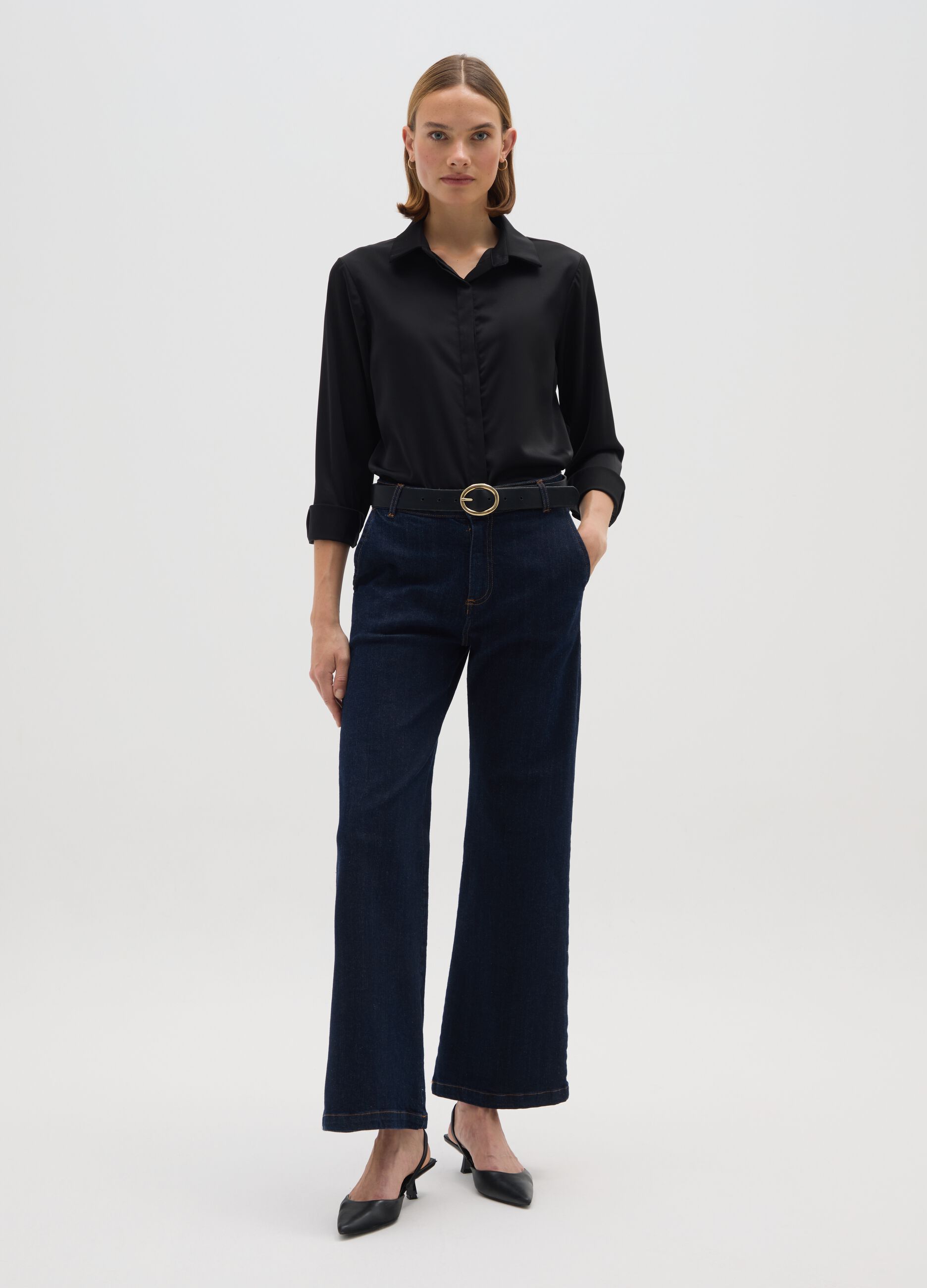Regular Fit Black Shirt