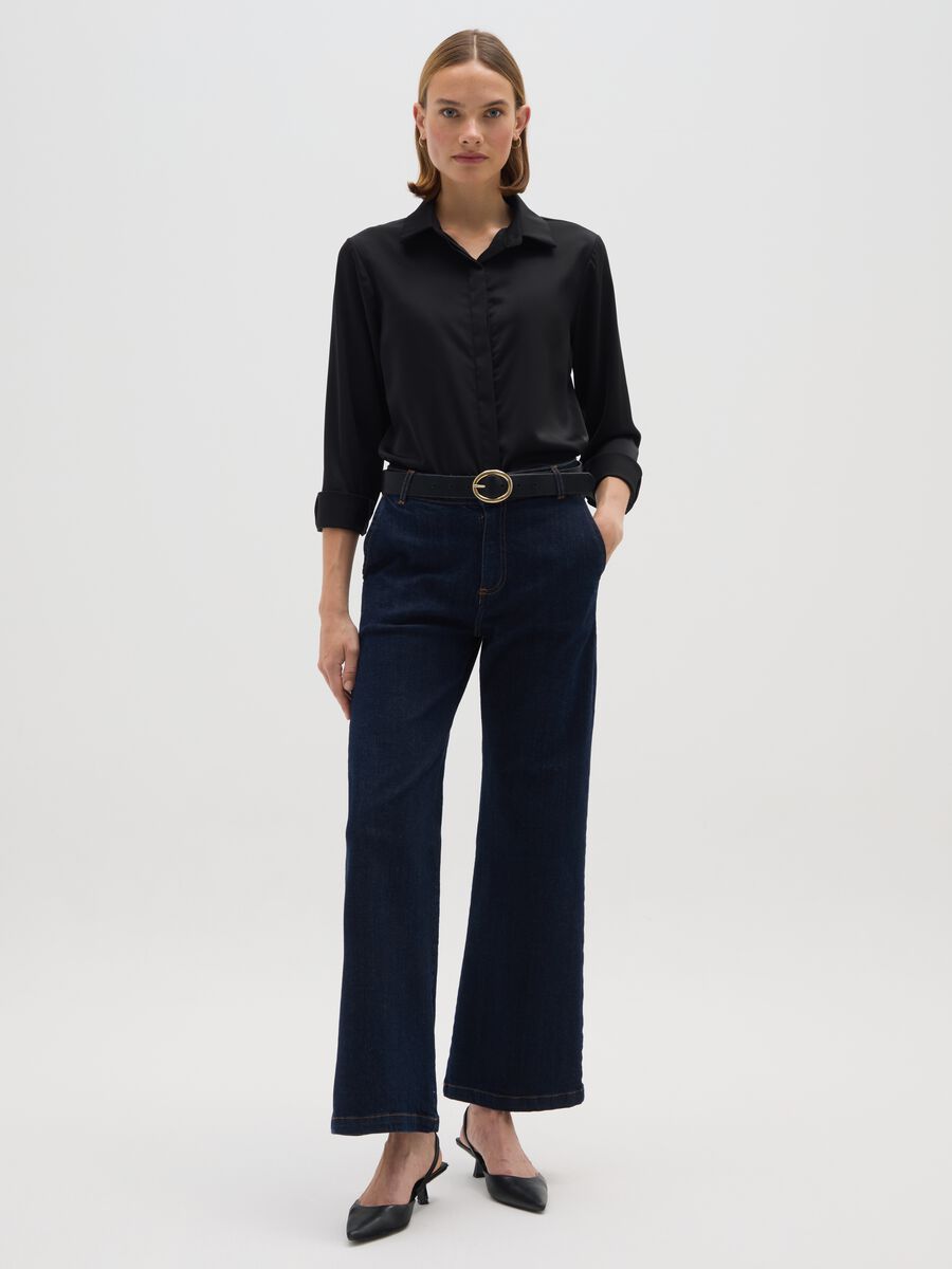 Regular Fit Black Shirt_1