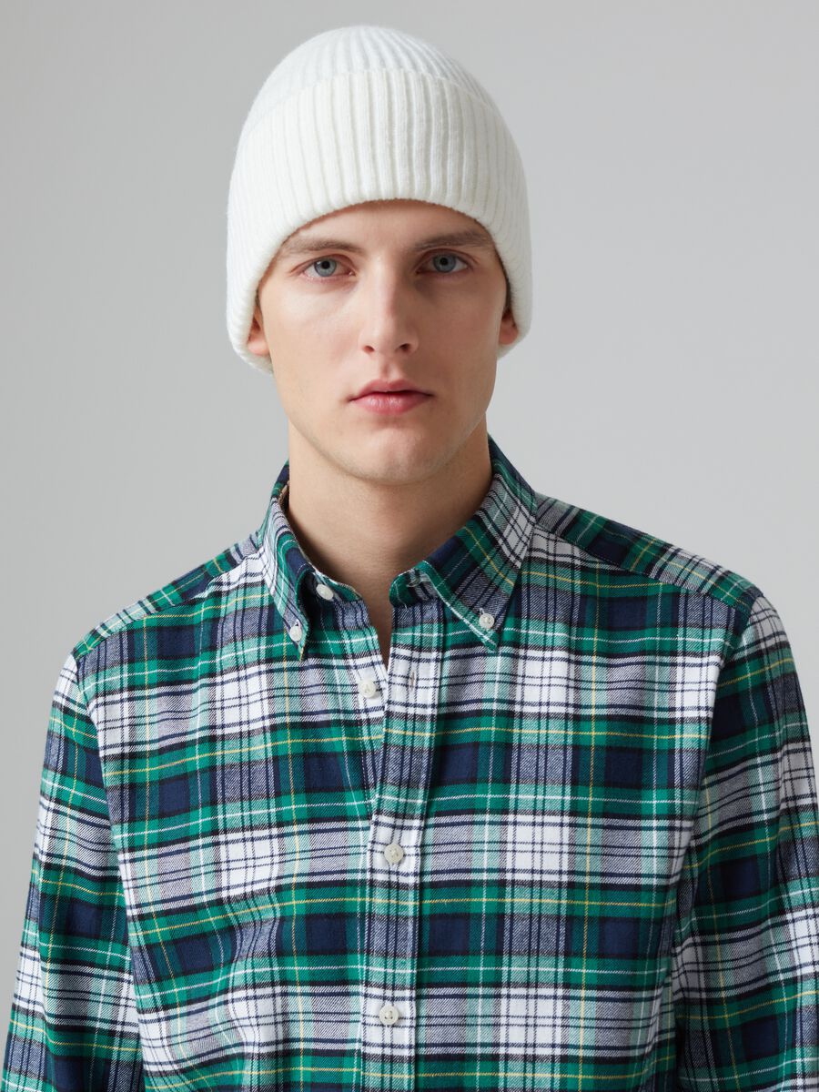 Camicia in flanella con fantasia check_1