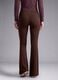 Brown flared leggings in breathable stretch fabric ALTAVIA STUDIO_4