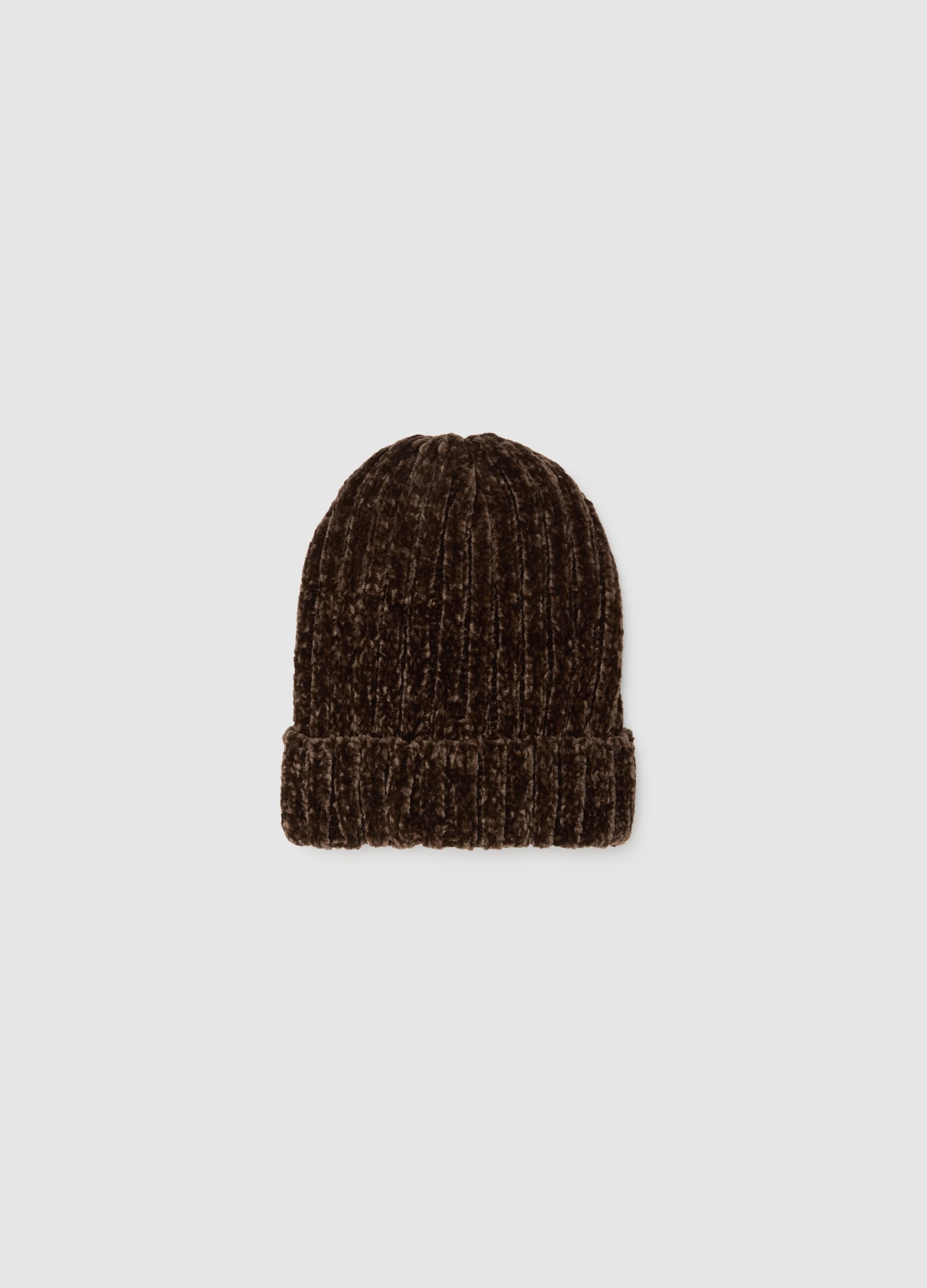 Brown Jersey Beanie