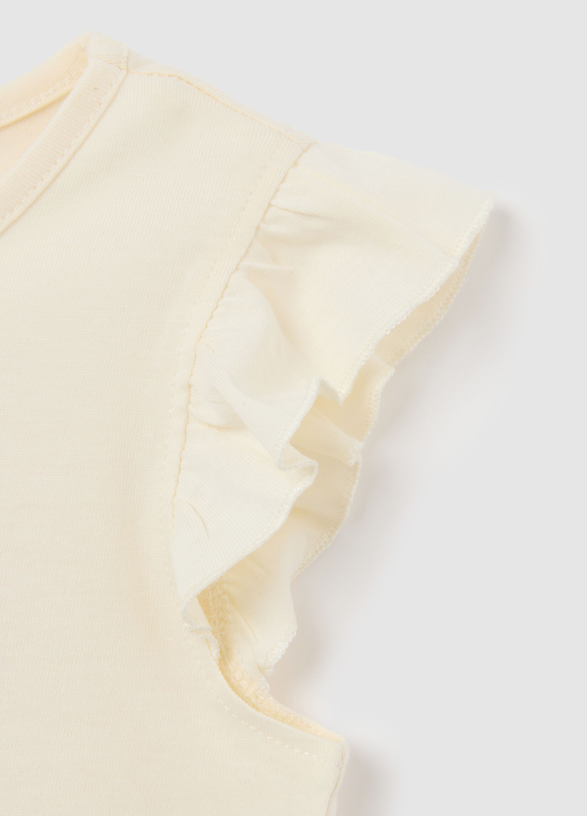 Girls' T-shirt in pure cotton, multicolor, regular fit with prints