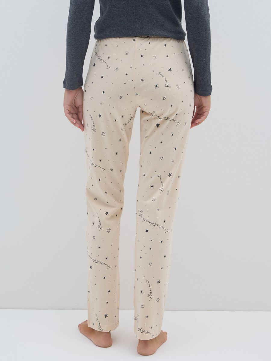 Pantaloni in puro cotone beige regular fit_2