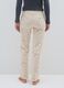 Regular Fit Beige Pure Cotton Trousers_2