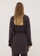 Brown pure viscose dressing gown with micro-floral print_3