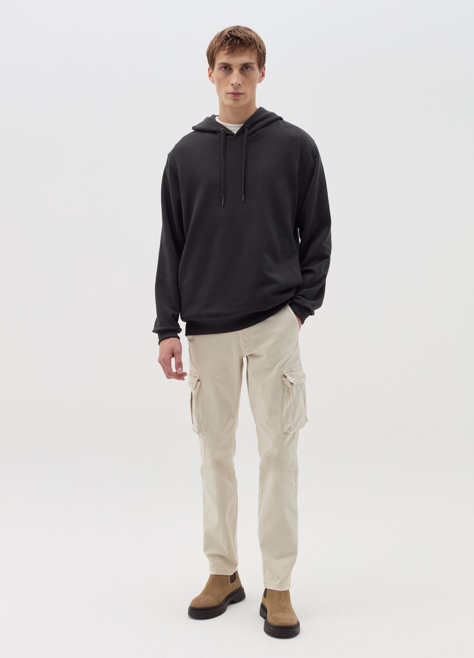 Felpa oversize con cappuccio da Uomo OVS