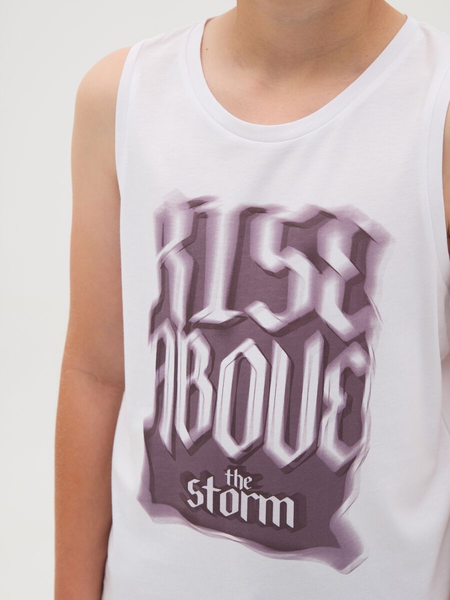 White Vest with Rise Above Prints_2