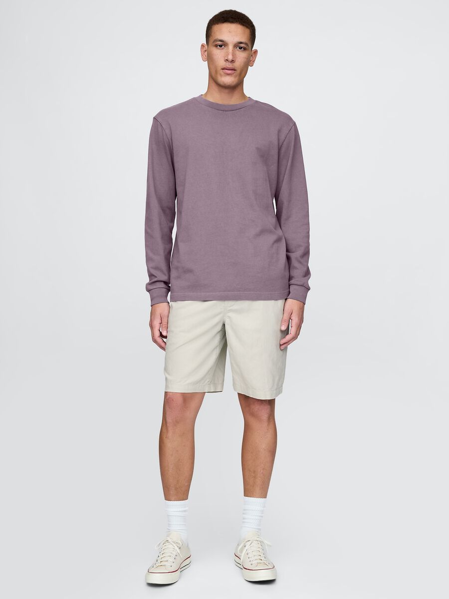 Beige Linen and Cotton Shorts by Gap_0