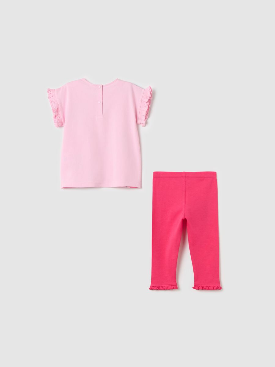Jogging set with frills and Minnie Mouse print_1