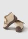 Beige baby girl shoes with velcro closure_2