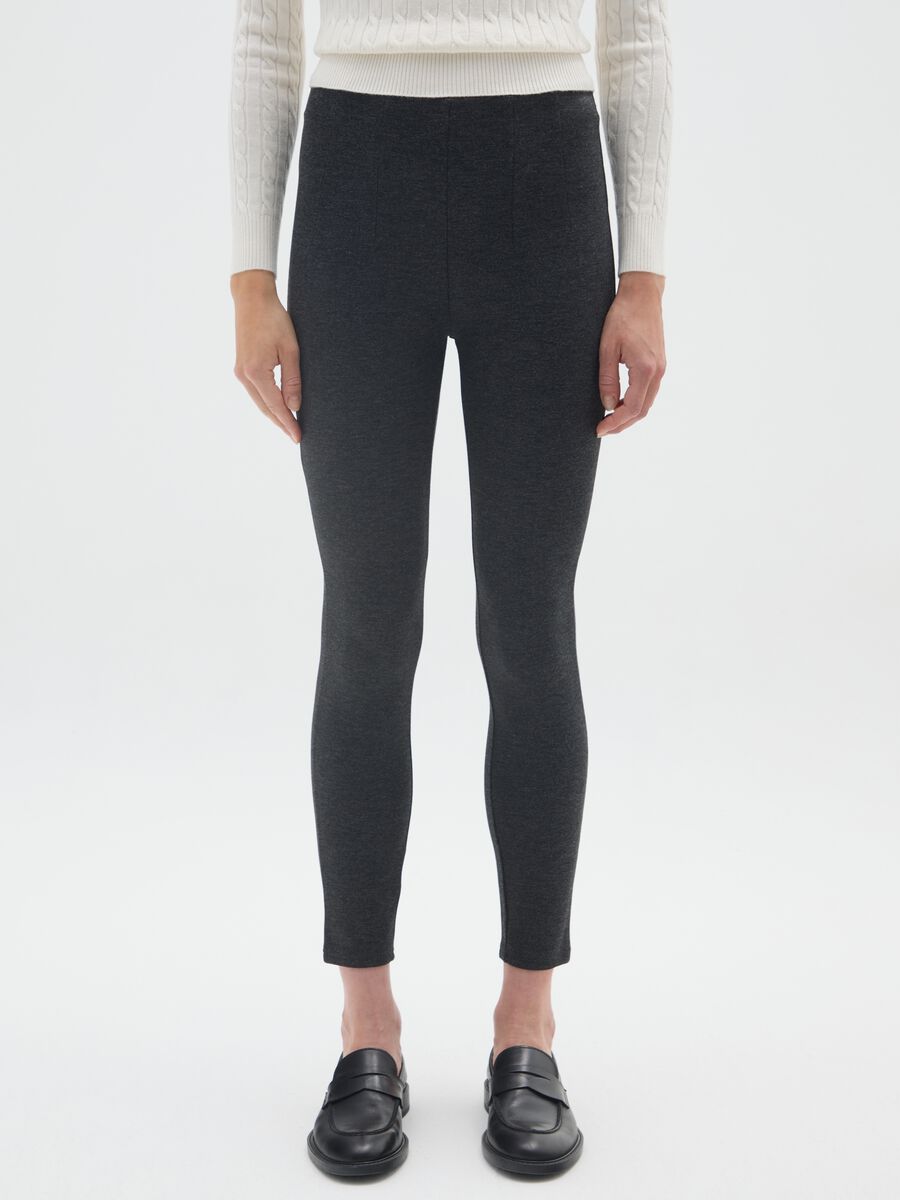 Leggings nero elasticizzati_1