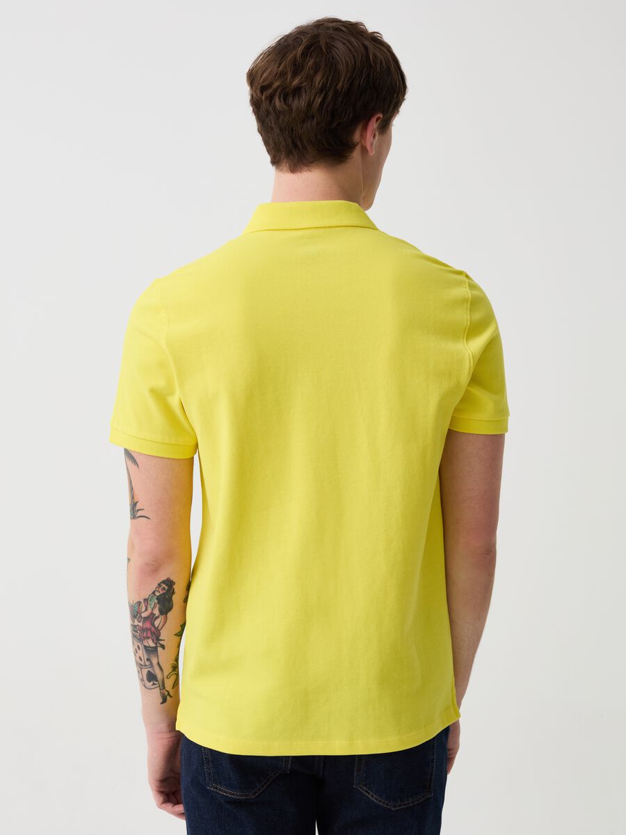 Organic cotton pique polo shirt_2