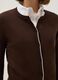 Brown viscose blend cardigan regular fit_3