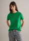 Regular Fit Green Crew Neck Cotton T-shirt_2