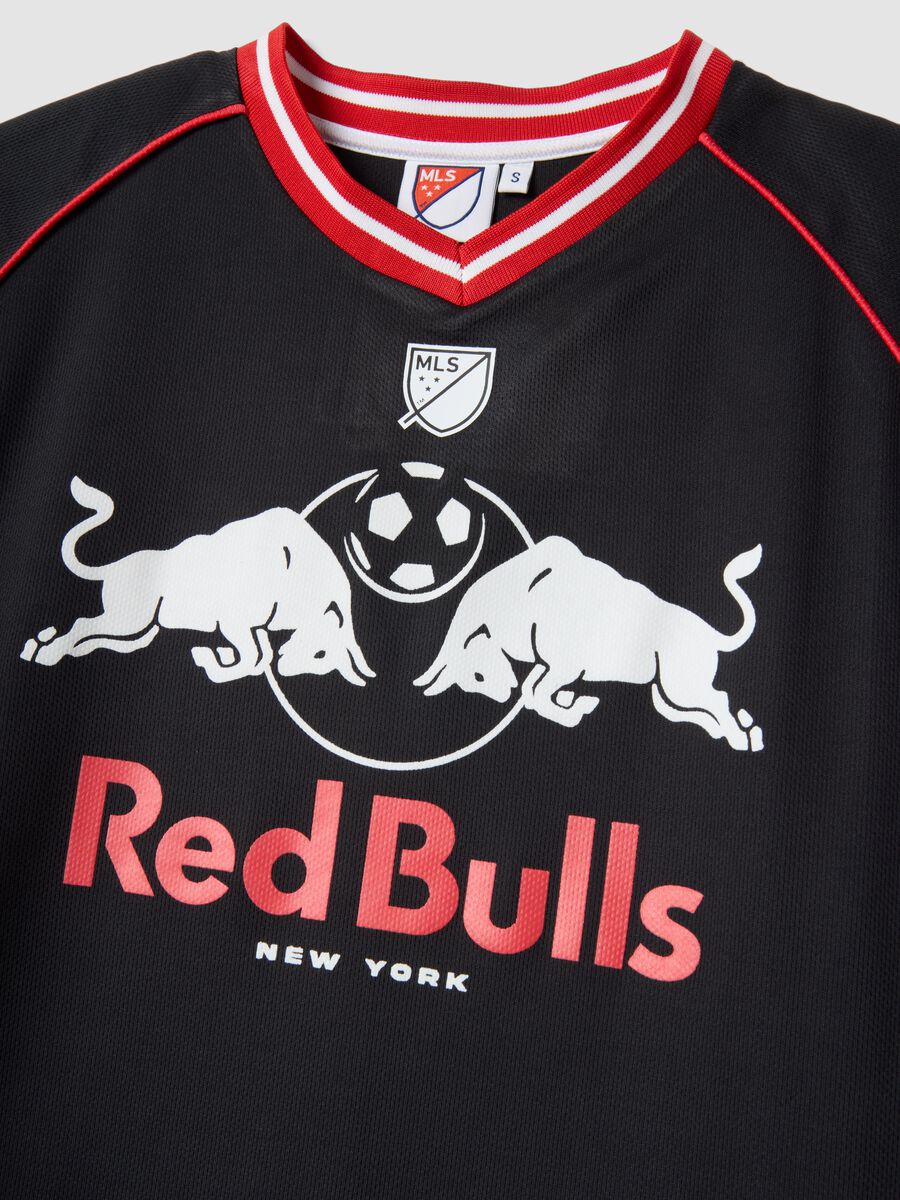 Multicolour pure cotton oversized fit Red Bulls T-shirt_5