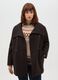 Brown curvy regular fit coat with buttons_2