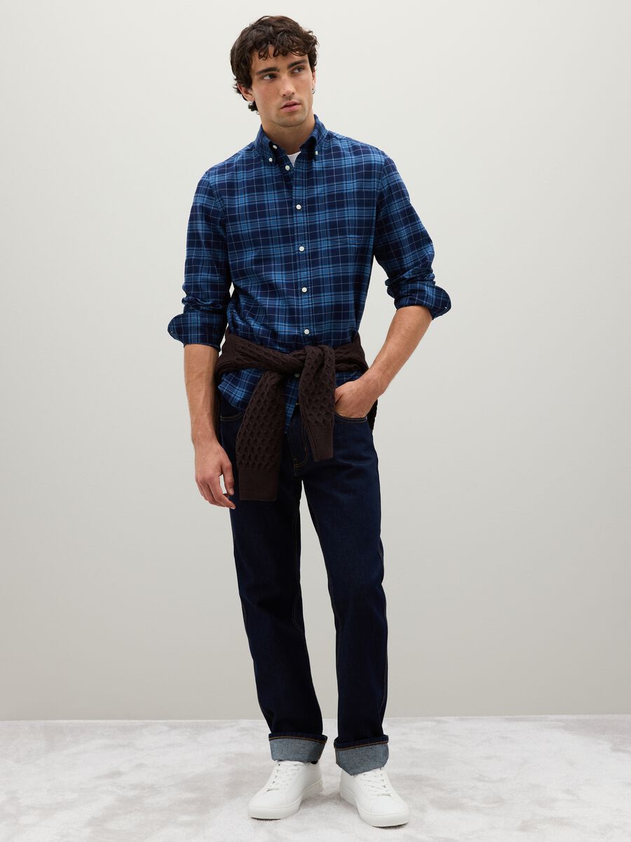 Multicolour pure cotton regular fit shirt_1