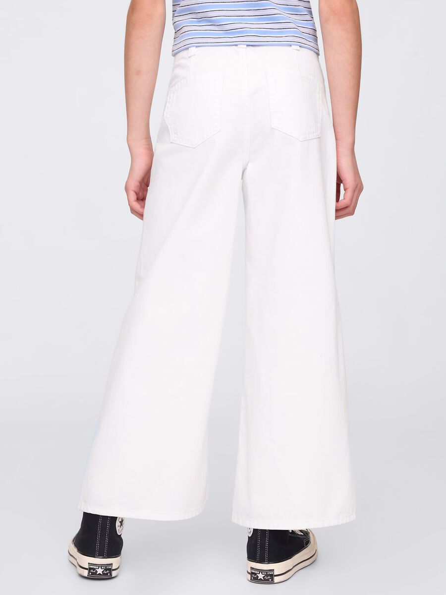 Pantaloni in denim a gamba larga_2