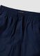 Children's blue pure cotton shorts, regular fit_2