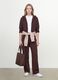 Brown baggy-fit pure cotton jogger trousers_0