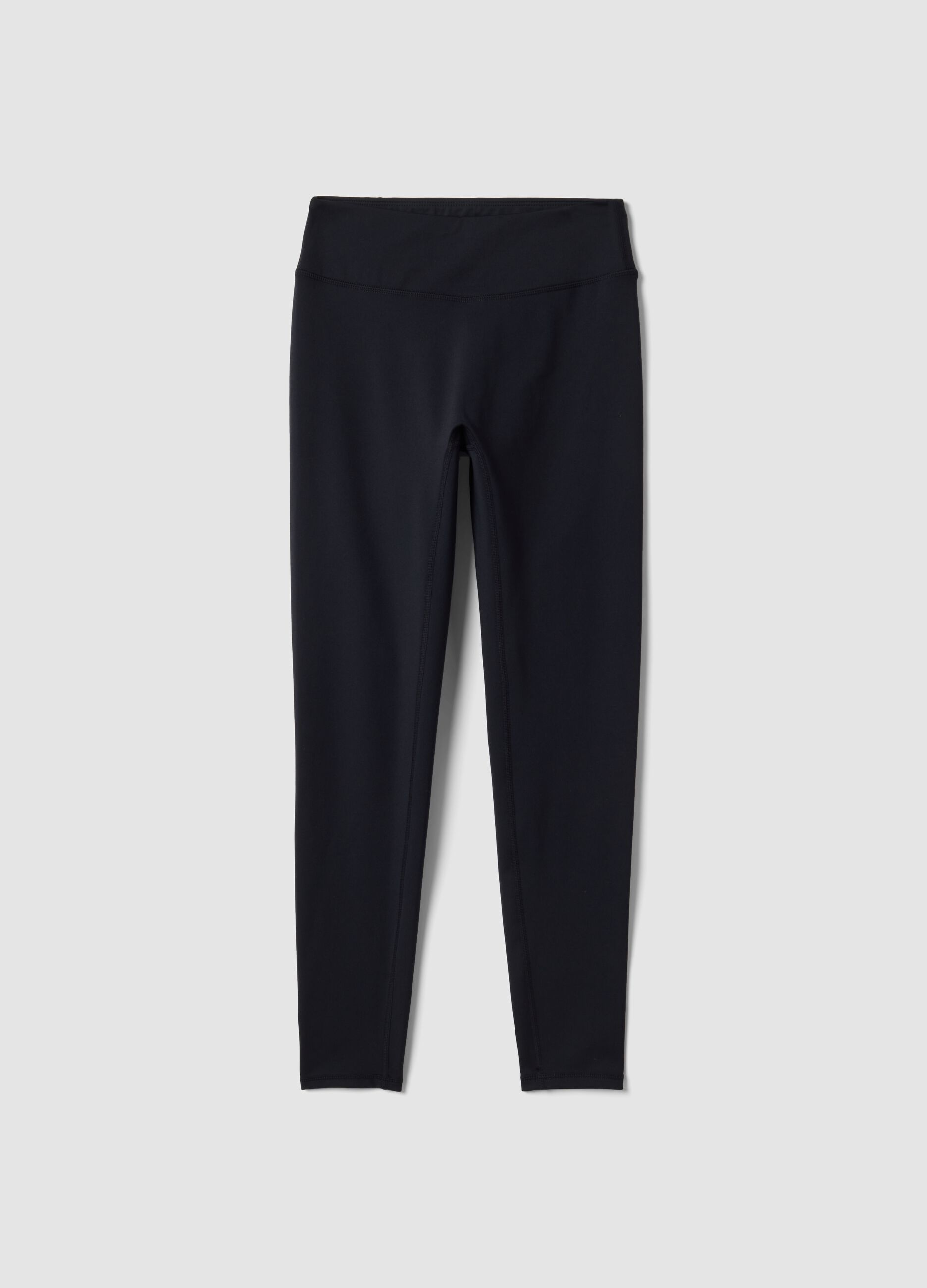 Black high-waisted breathable stretch leggings ALTAVIA STUDIO
