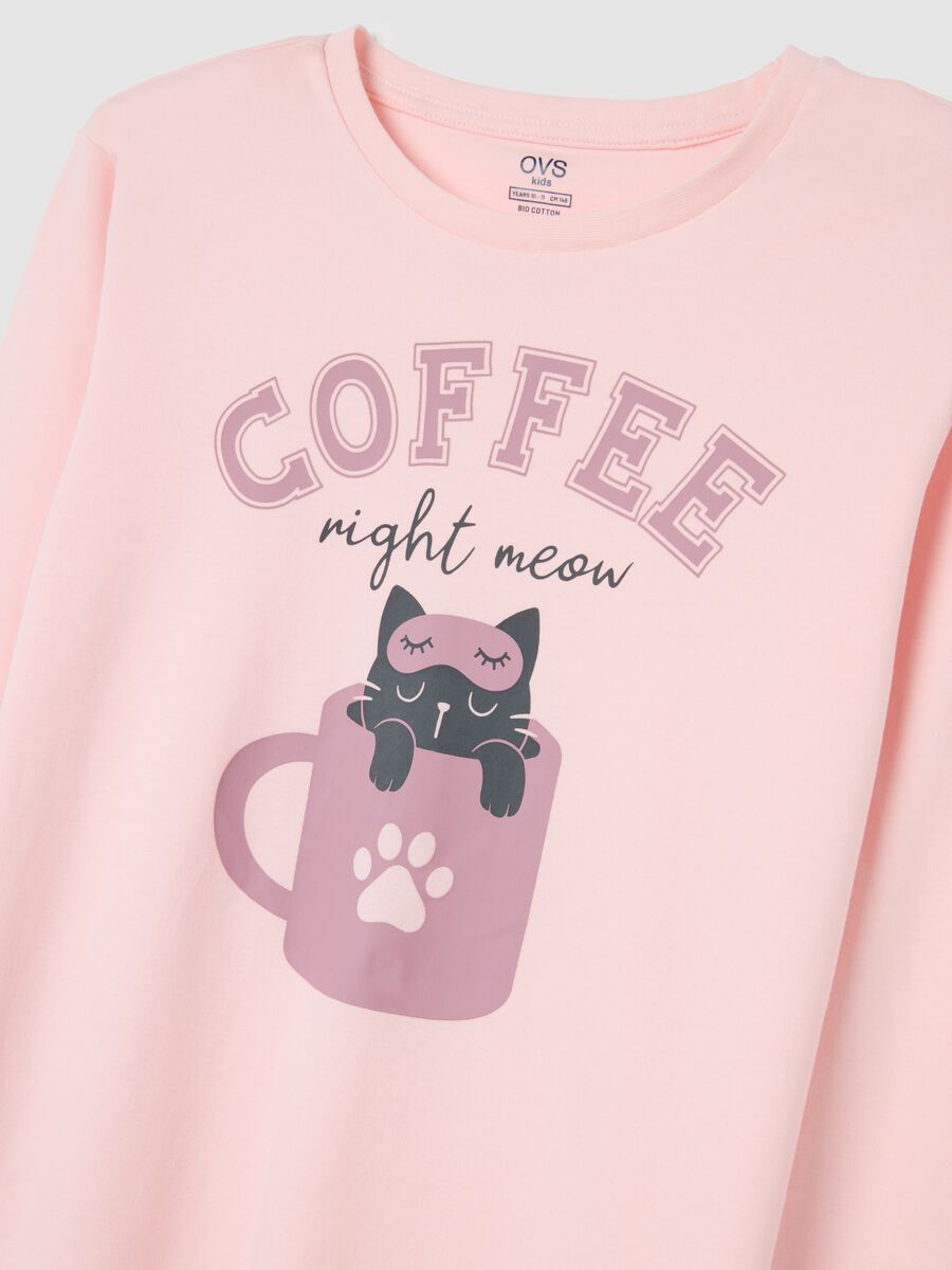 Long Pink Cotton Pyjamas_2