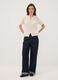Cardigan beige in puro cotone a trecce regular fit_1