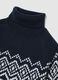 Multicolour turtleneck sweater regular fit with jacquard pattern_1