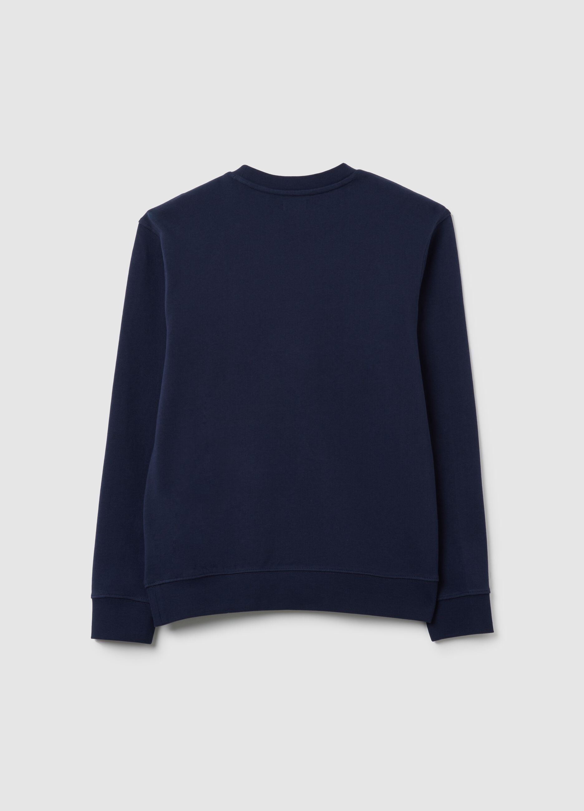 Boys' pure cotton blue relaxed fit sweatshirt