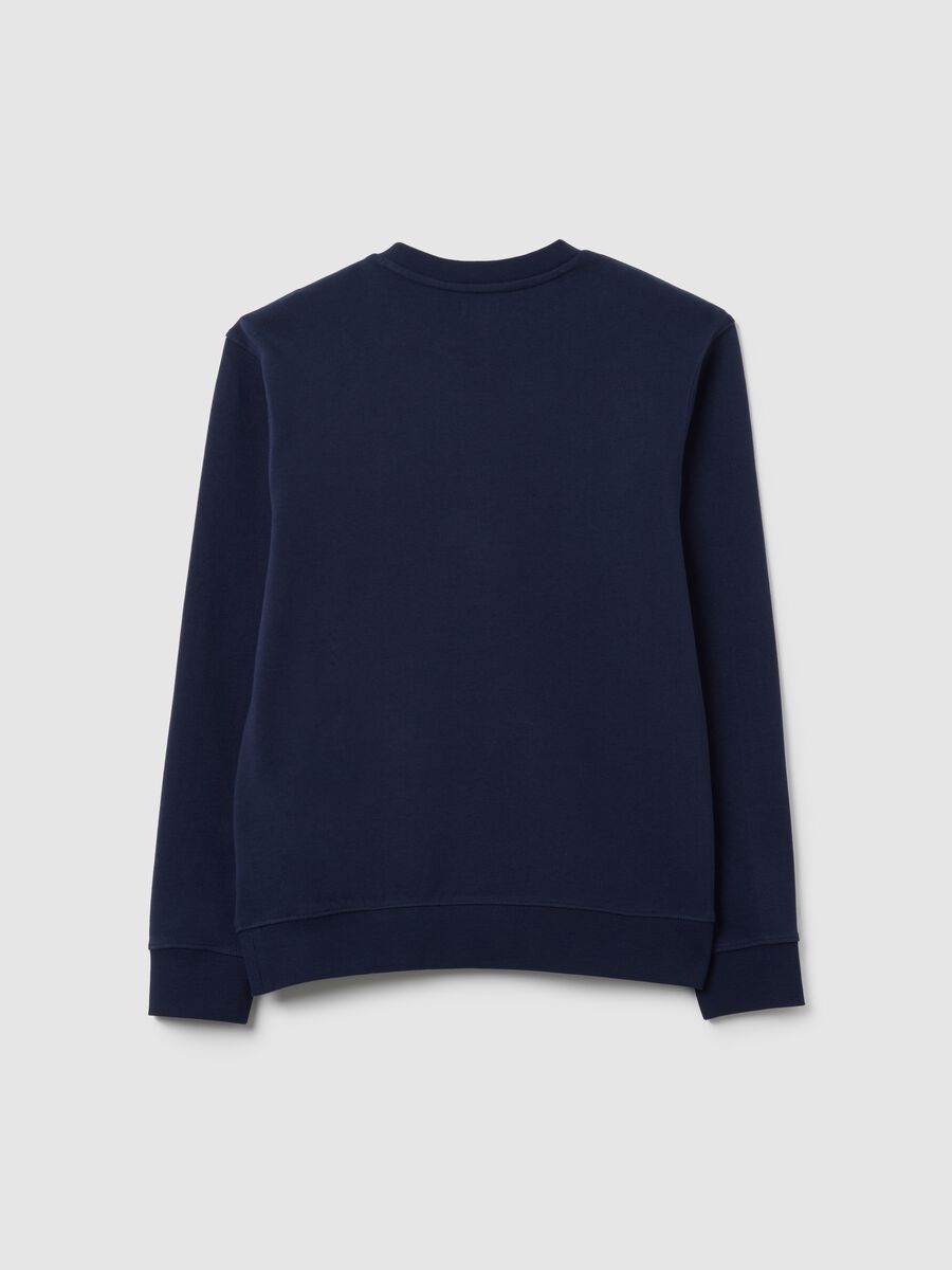 Boys' pure cotton blue relaxed fit sweatshirt_1