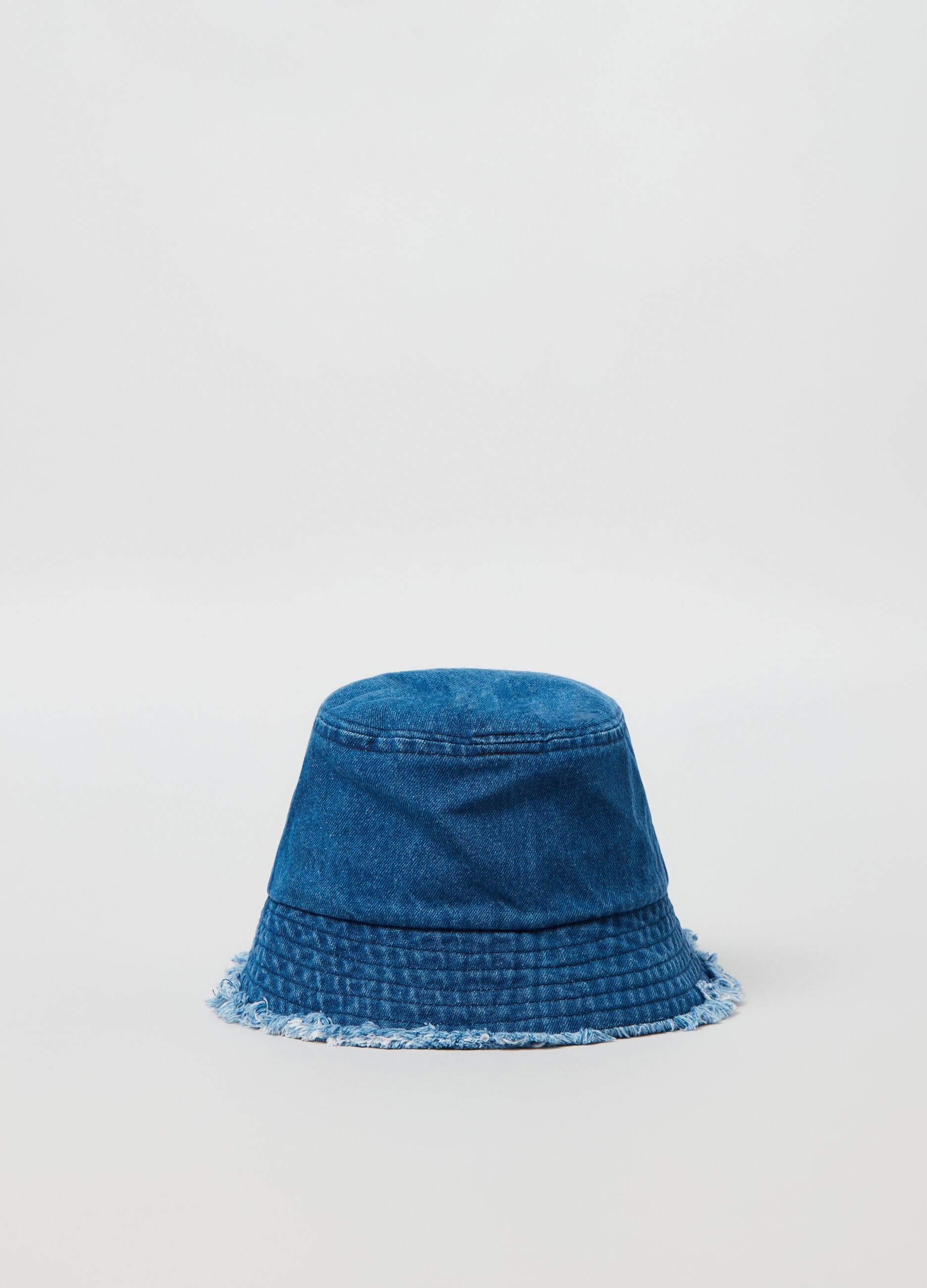Cappello alla pescatora in denim _0