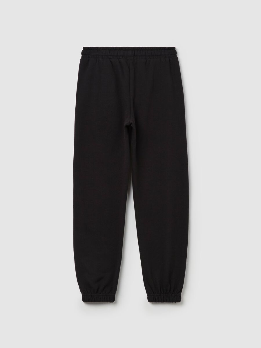 Fleece joggers with print_4