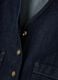 Blue pure cotton denim waistcoat with buttons, regular fit_5