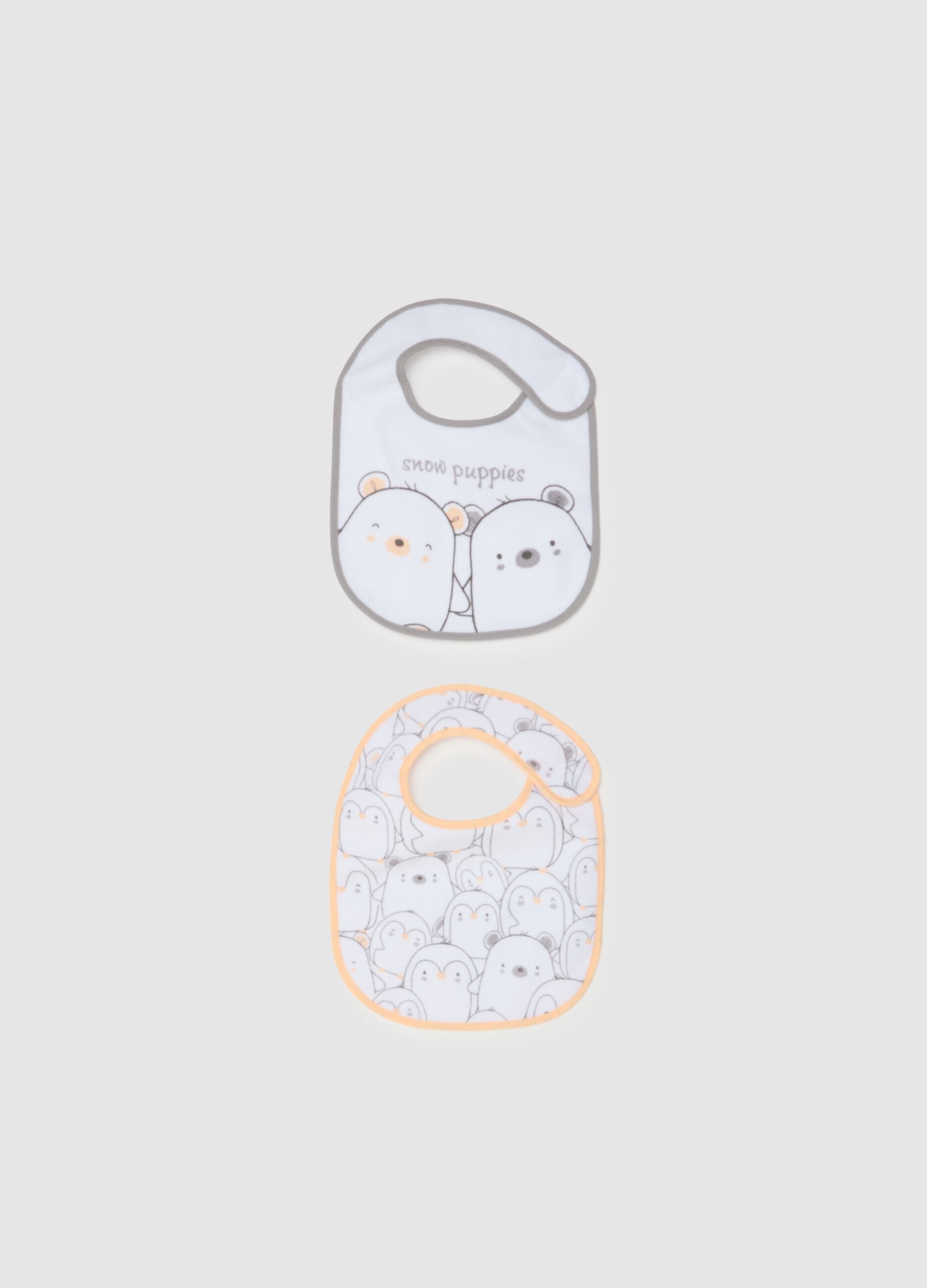 Multicoloured bib in cotton blend