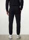 Black cotton-blend jogger trousers, regular fit_2