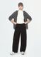 Black cotton-blend baggy-fit jogger trousers_0