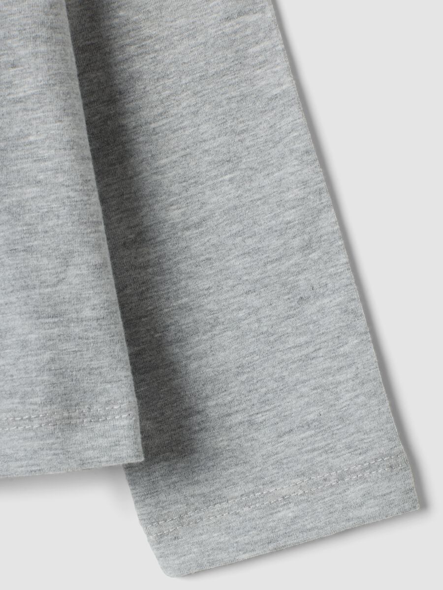 T-shirt grigia in cotone elasticizzato con stampa K-Pop Demon Hunters_3
