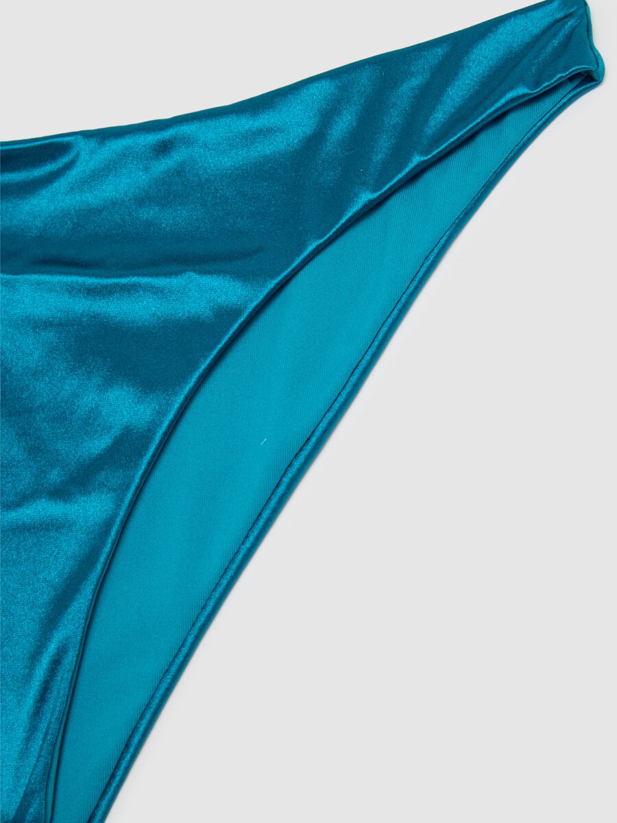 Women's blue elastane regular fit bikini_5