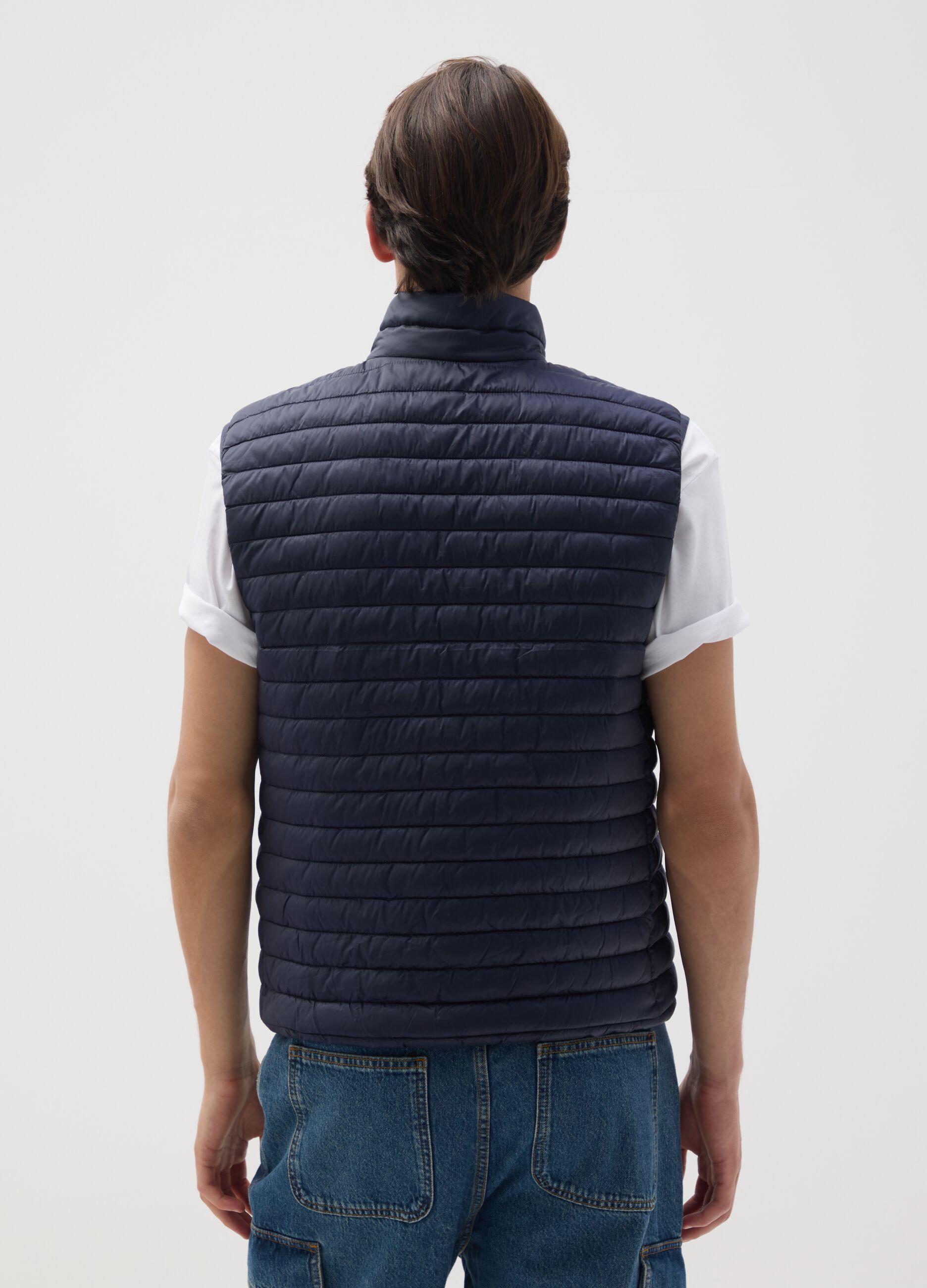 Gilet in blu regular fit