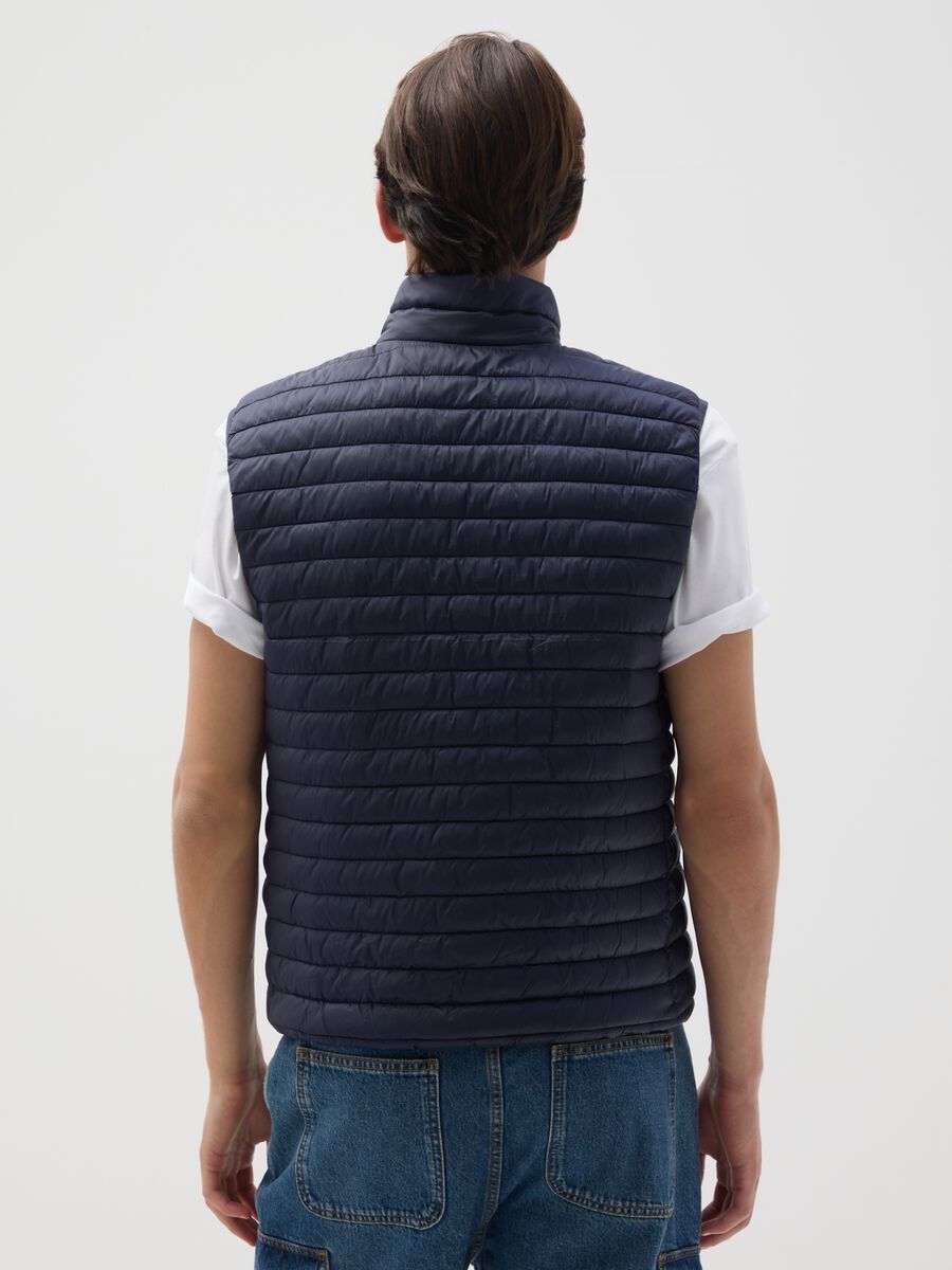 Gilet in blu regular fit_4