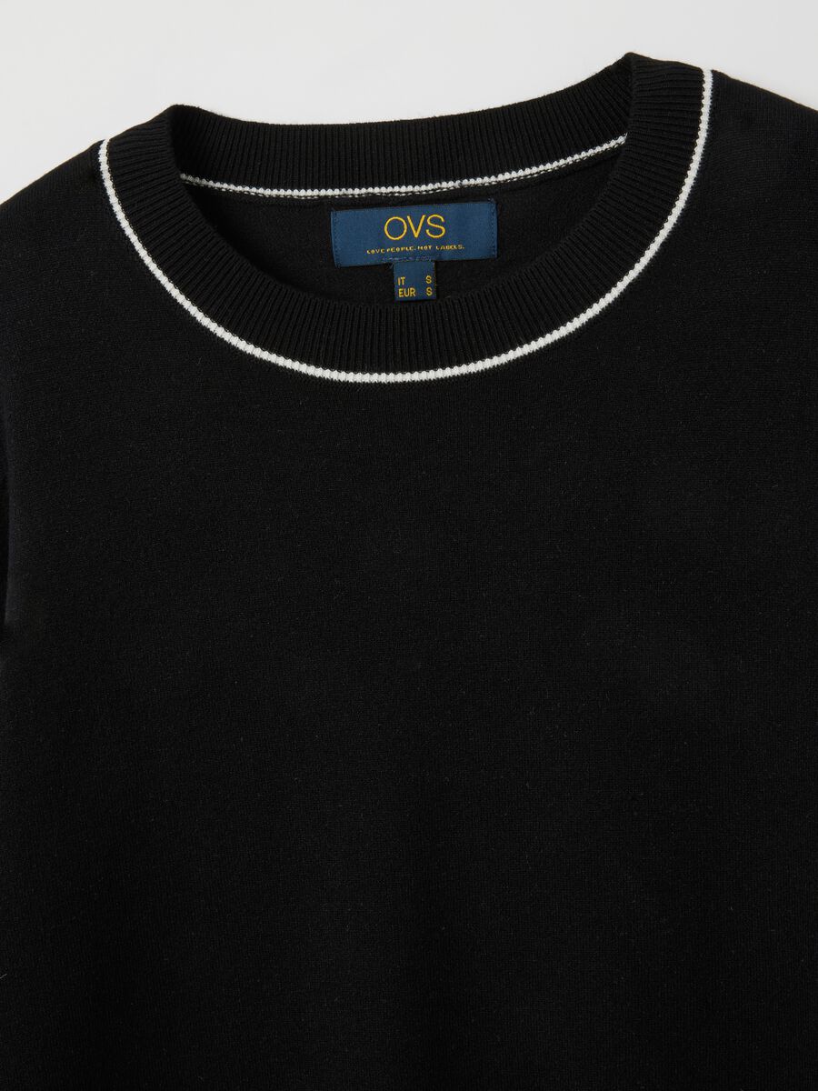 Multicolour Stretch Blend Jumper with Regular Fit_5