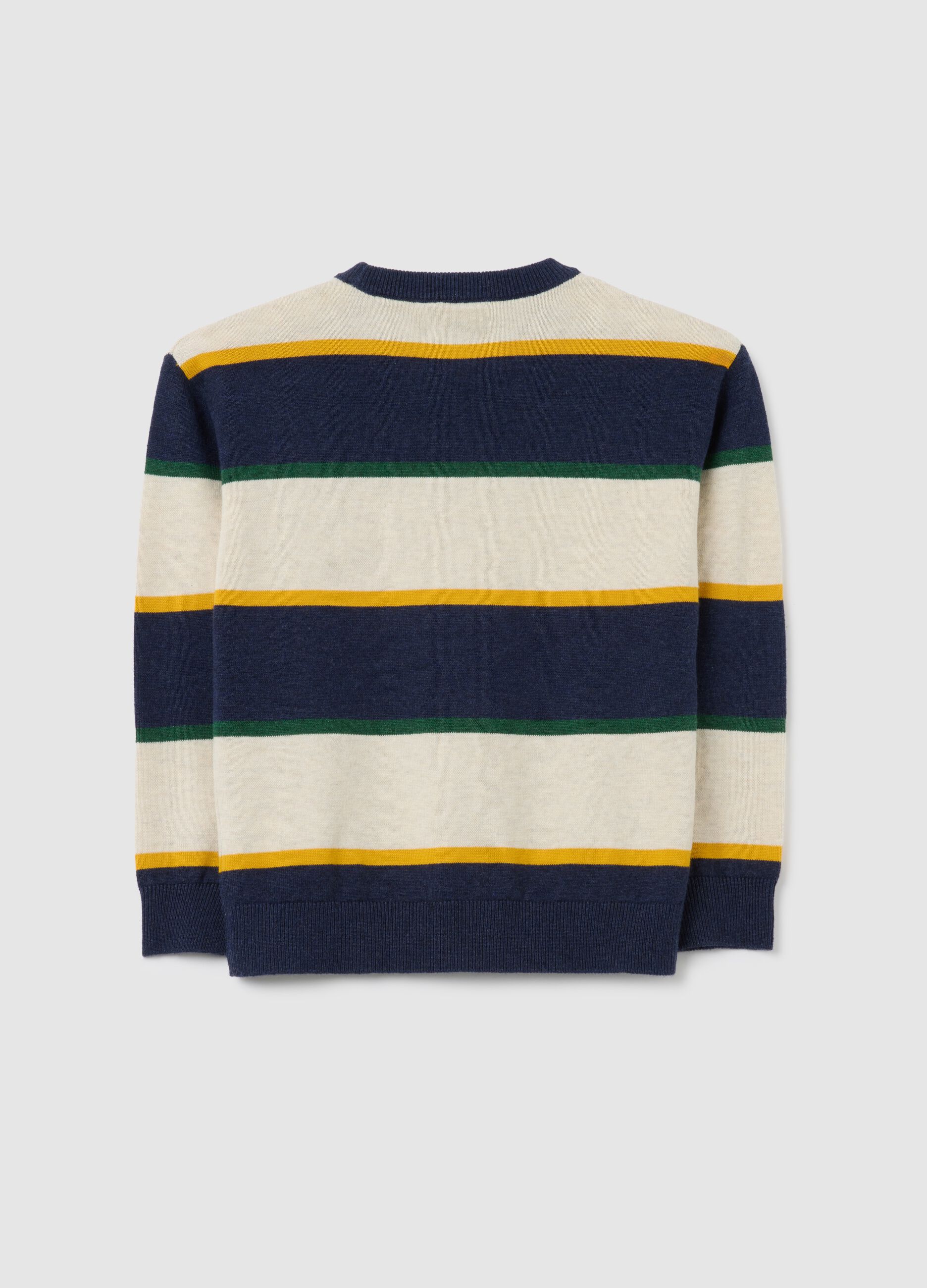 Kids' regular fit multicolour pure cotton sweater