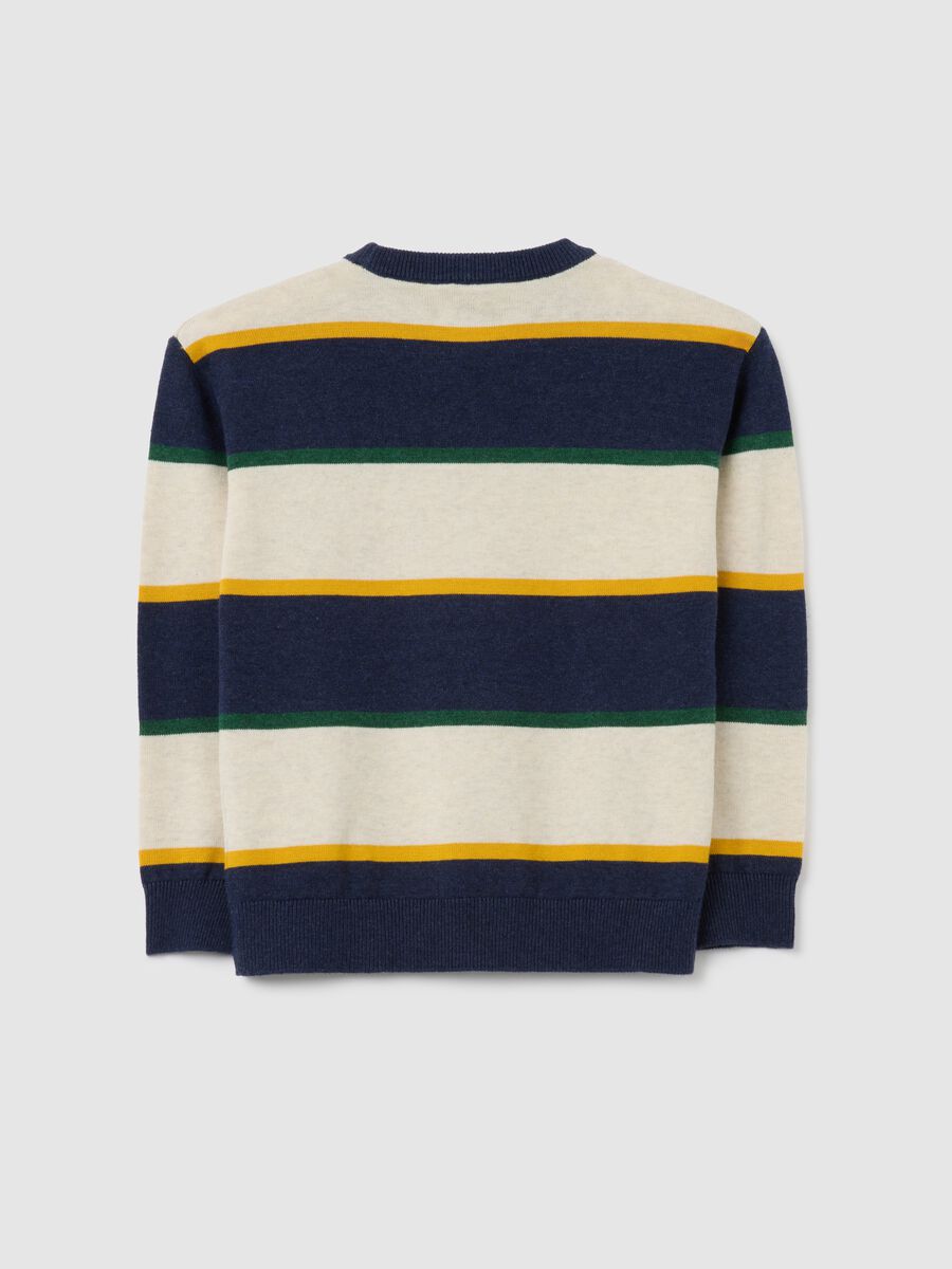 Kids' regular fit multicolour pure cotton sweater_1