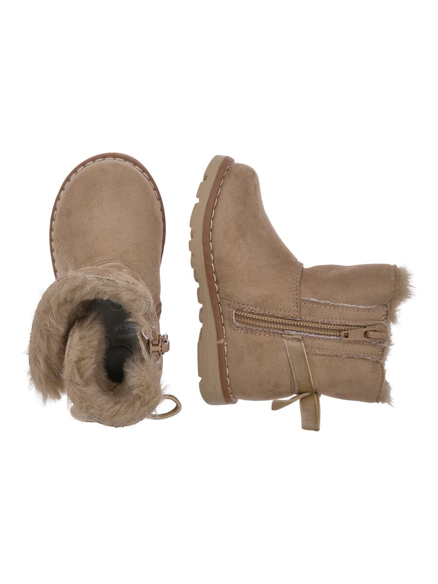 Chicco Beige Ankle Boots_1