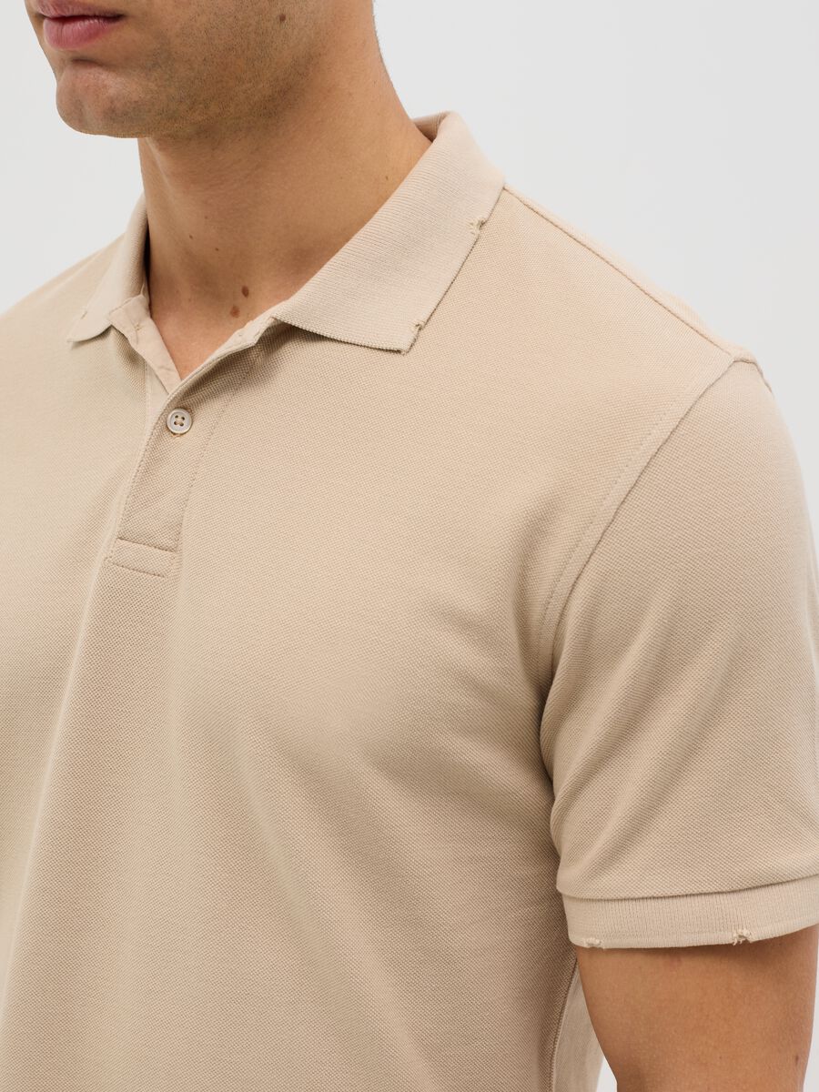 100% cotton piqué polo shirt_3