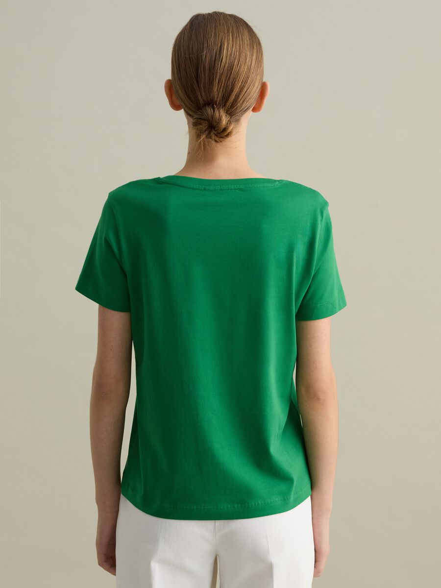 Cotton V-neck T-shirt_3