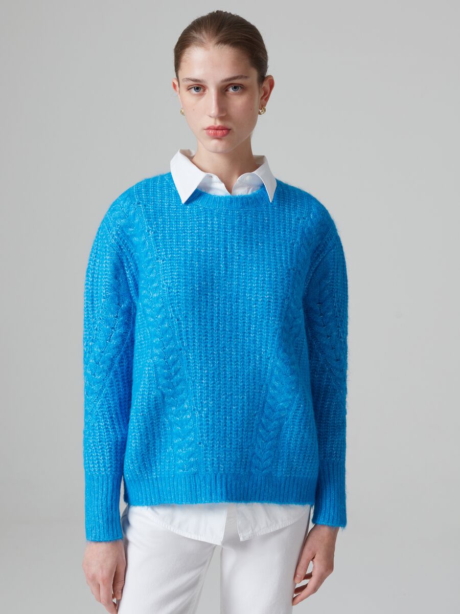 Pullover girocollo a coste inglesi_1