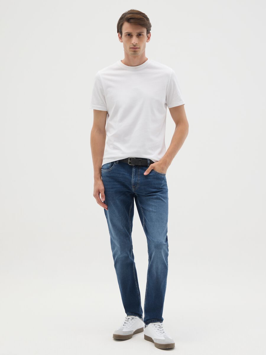 Skinny Fit Blue Denim Jeans_0