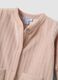 Pink organic cotton-blend sleepsuit with built-in feet_2