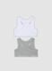 2-pack of girls&rsquo; multicolour organic stretch-cotton sports bras_1